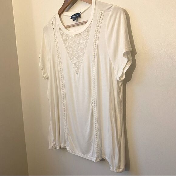 MODCLOTH OPEN MIND LACE TOP IN IVORY SIZE 1X - Picture 8 of 11
